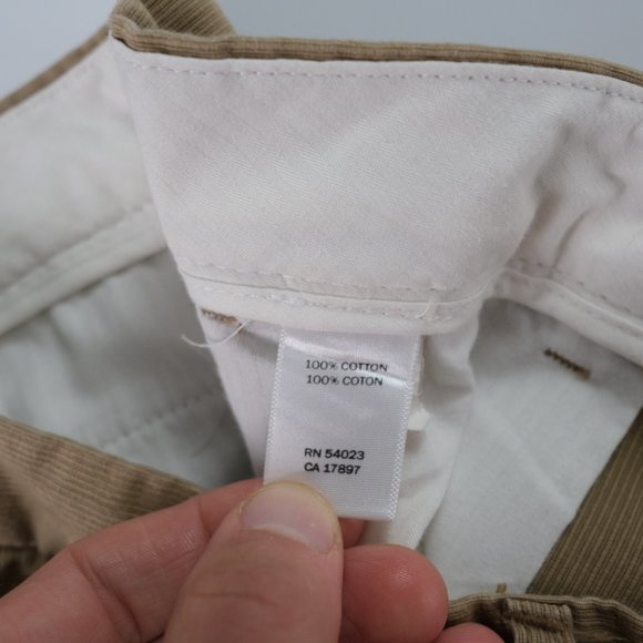 Banana Republic Mens Dress Pants Gavin 38 x 32 Flat Front Tan - Picture 8 of 12